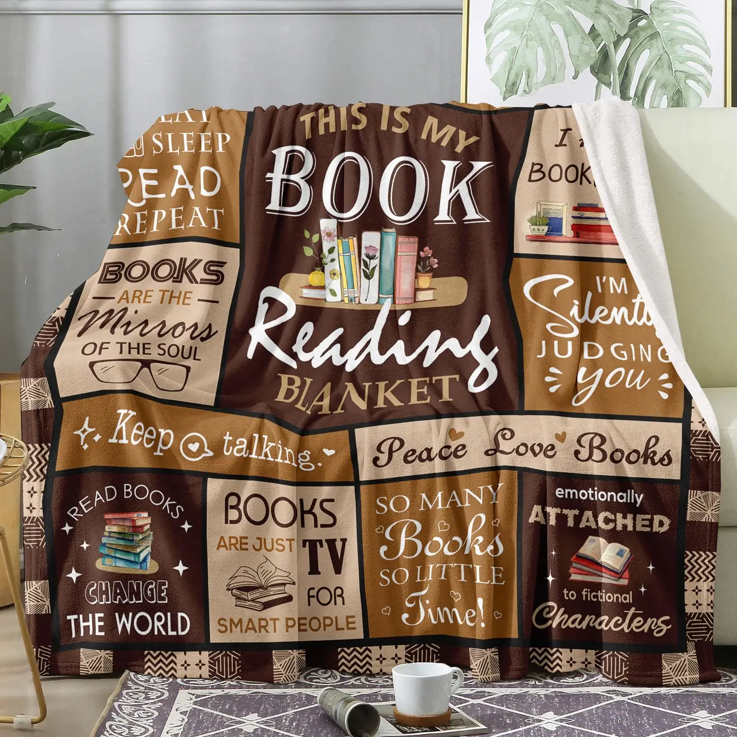 Travel Accessories Ideas - Manta para amantes de livros –